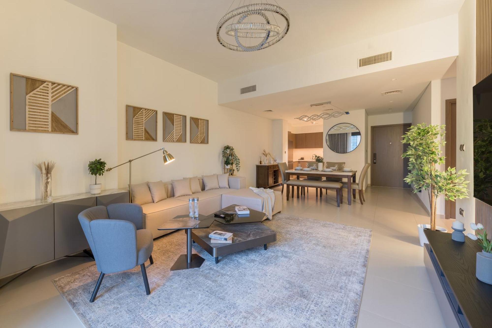 Spacious 3Br Plus Maids Burj Khalifa View دبي المظهر الخارجي الصورة